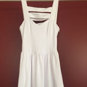 White Dress with straps across chest and back